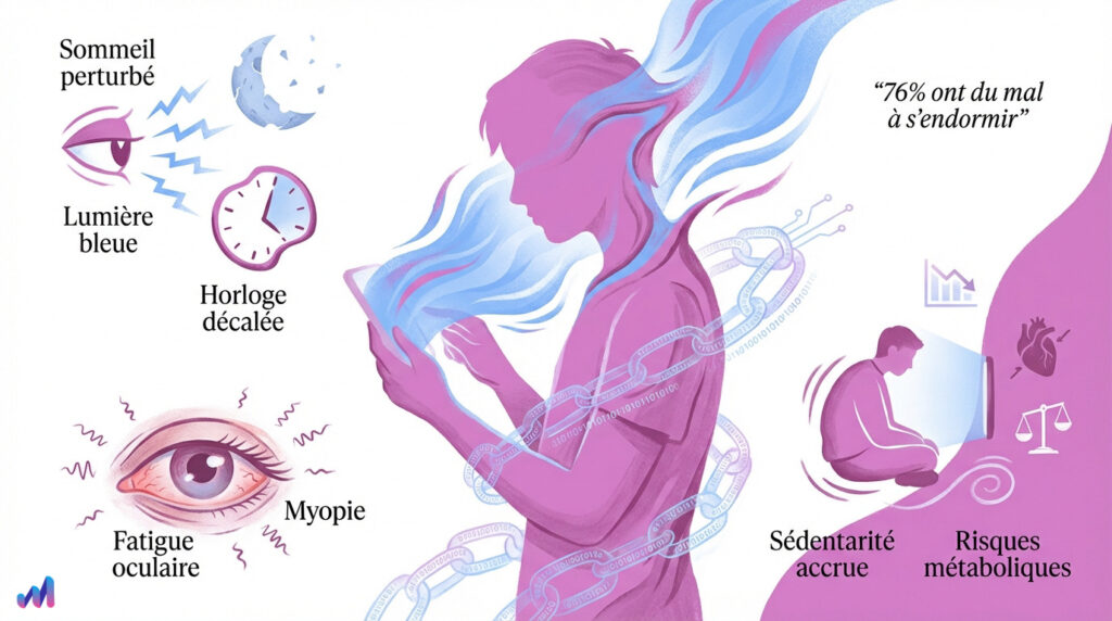 infographie sur les dangers de l'hyperconnexion