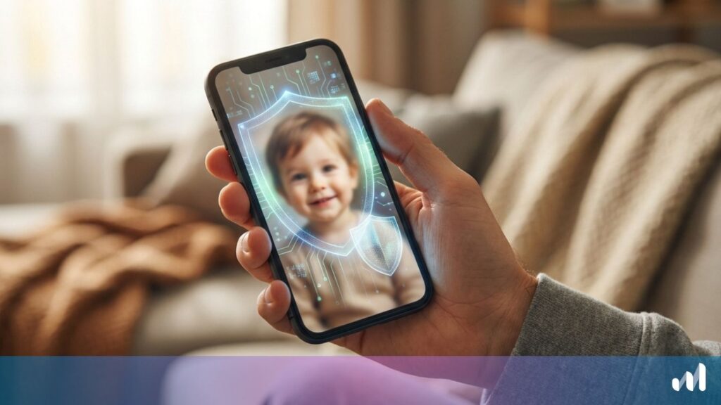 photo d'un enfant dans un téléphone : le sharenting