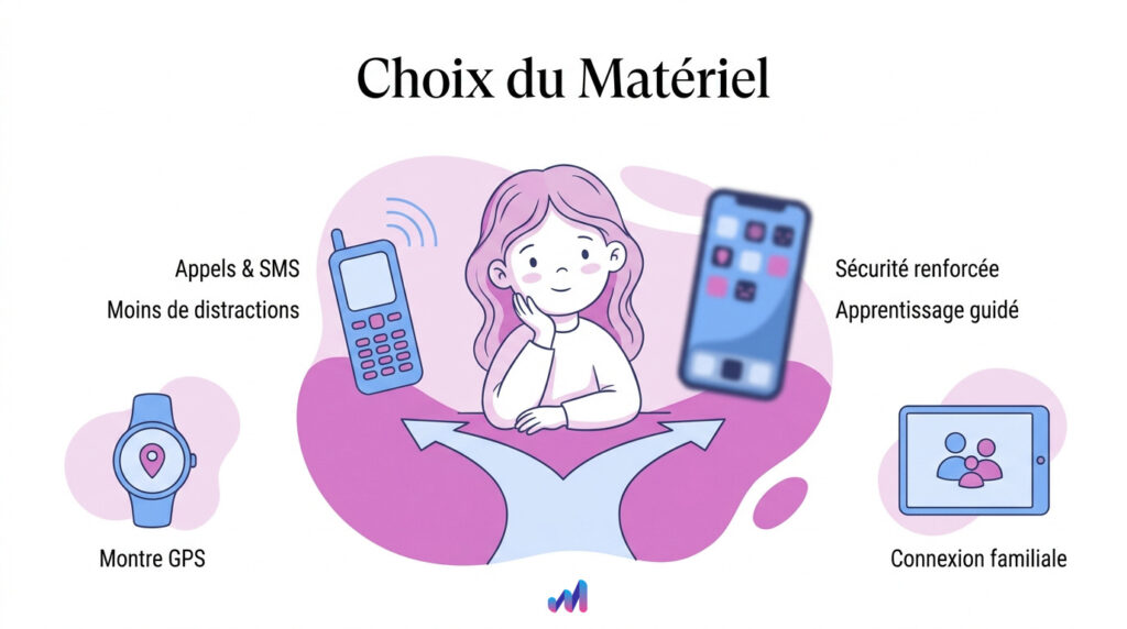 infographie sur le choix du premier telephone