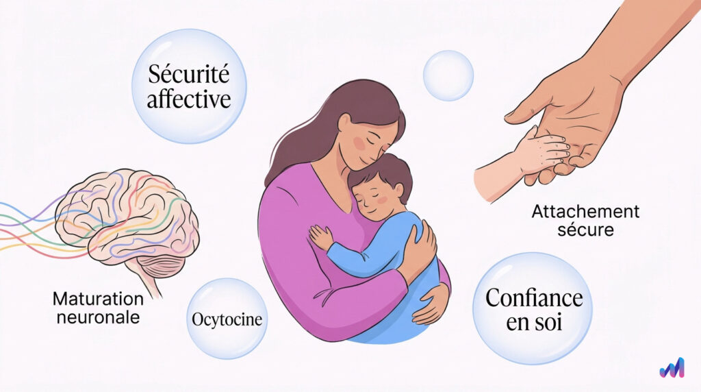 infographie sur le lien parent enfant