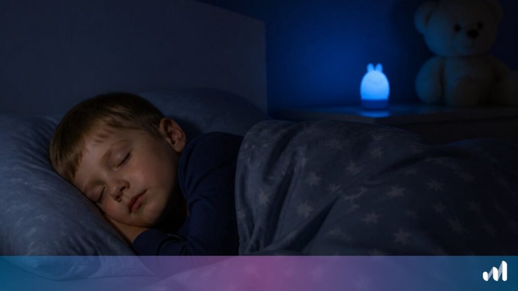 photo d'un enfant en sommeil profond