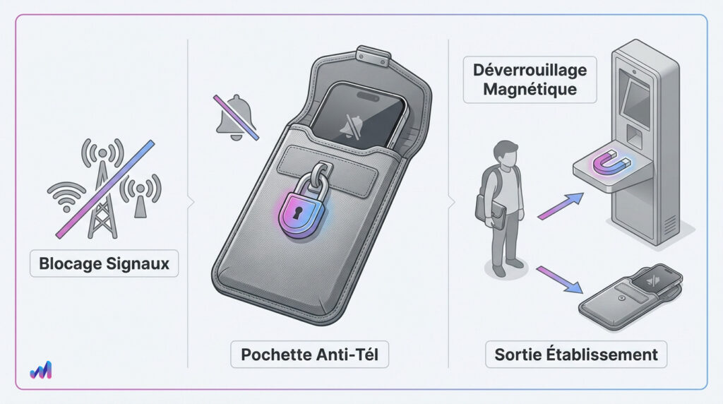 infographie sur les pochettes anti telephone